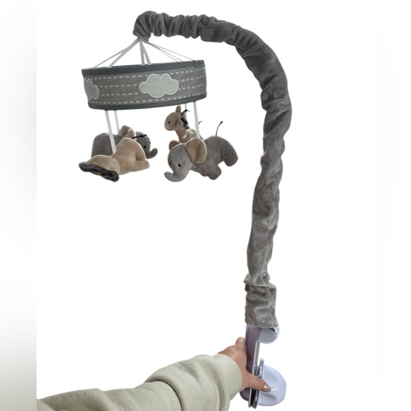 EUC Lambs & Ivy Jungle Animal Plush Mobile w/ Crib Attachment - Picture 6 of 10